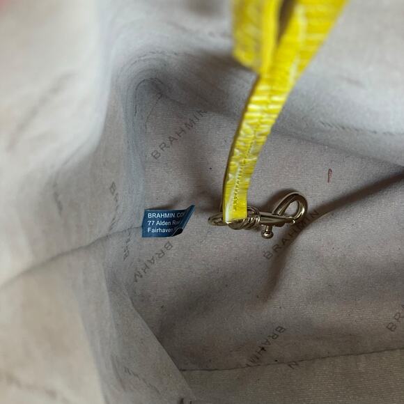 Brahmin Medium Asher Tote Bag Shoulder Bag Buttercup Melbourne Yellow - Picture 14 of 14
